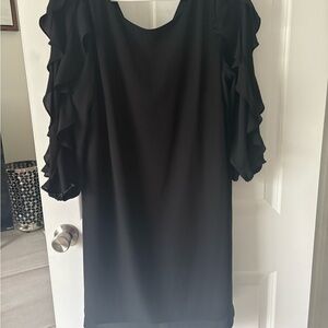 Elegant Black Ruffle Sleeve Top